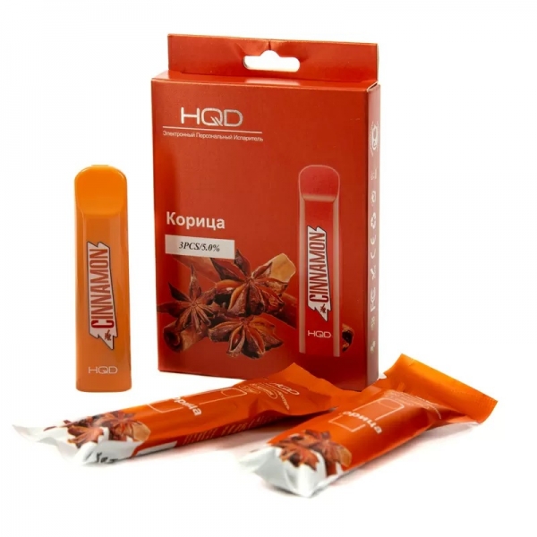 Купить HQD Cuvie - Cinnamon (Корица), 300 затяжек, 20 мг (2%)
